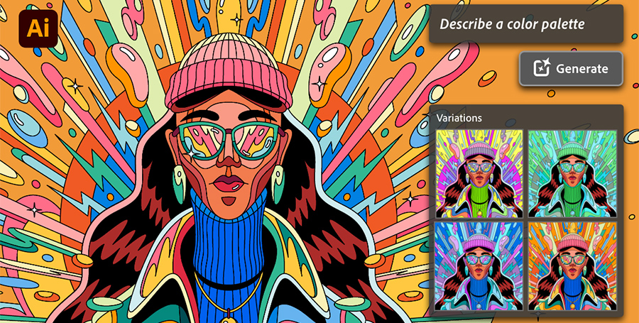 Adobe Firefly impulsa las primeras funciones de IA generativa en Adobe Illustrator